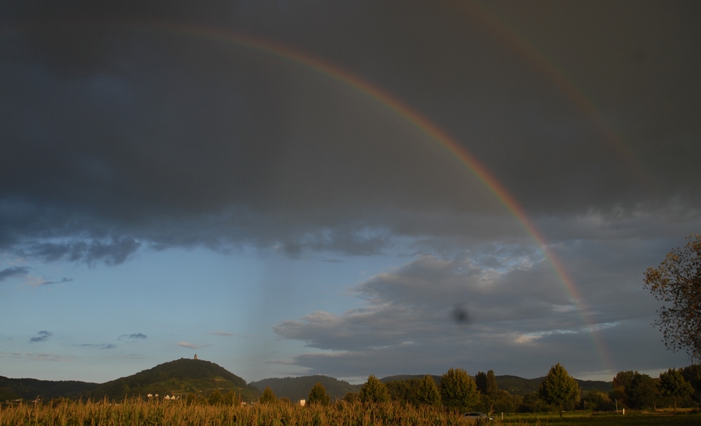 (C) Reinhard Antes Regenbogen ueber Heppenheim ANT 0051