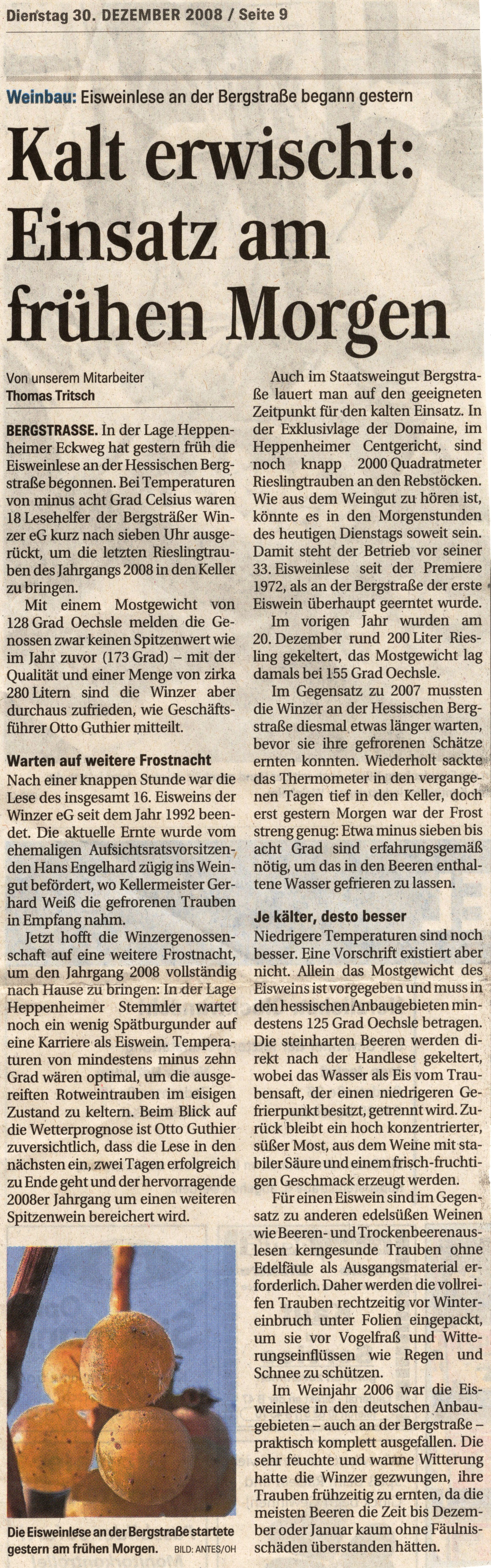 2008 12 30 Kalt erwischt   Einsatz am fruehen Morgen (Eisweinlese)009